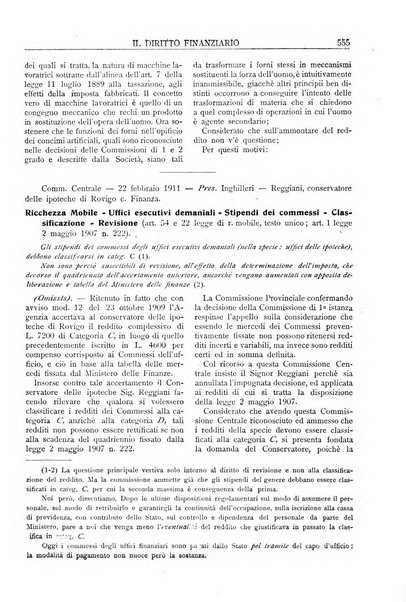 Il diritto finanziario rivista quindicinale di dottrina e giurisprudenza in materia d'imposte dirette e tasse sugli affari