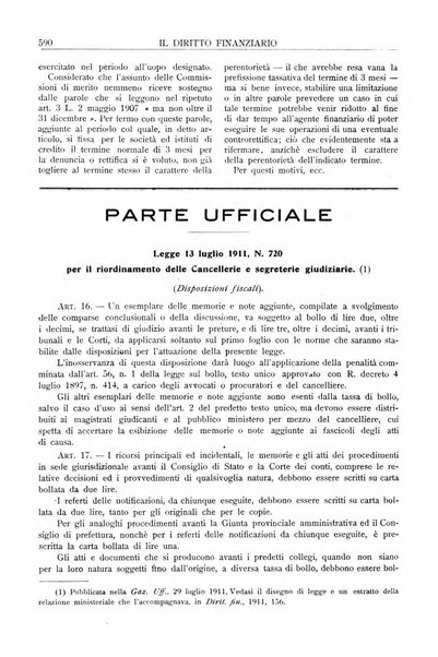 Il diritto finanziario rivista quindicinale di dottrina e giurisprudenza in materia d'imposte dirette e tasse sugli affari