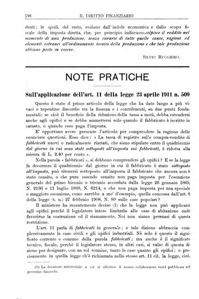 Il diritto finanziario rivista quindicinale di dottrina e giurisprudenza in materia d'imposte dirette e tasse sugli affari