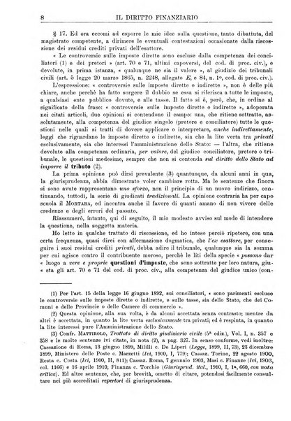 Il diritto finanziario rivista quindicinale di dottrina e giurisprudenza in materia d'imposte dirette e tasse sugli affari