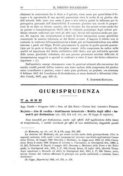 Il diritto finanziario rivista quindicinale di dottrina e giurisprudenza in materia d'imposte dirette e tasse sugli affari