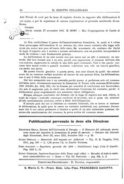 Il diritto finanziario rivista quindicinale di dottrina e giurisprudenza in materia d'imposte dirette e tasse sugli affari