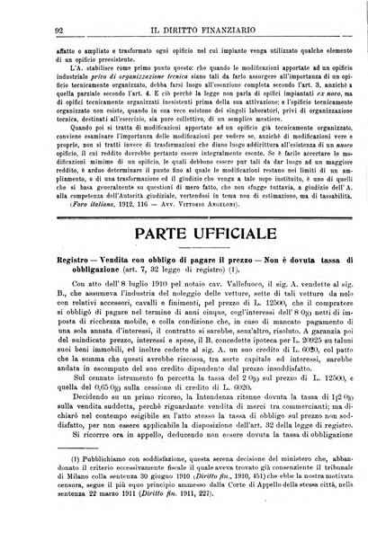 Il diritto finanziario rivista quindicinale di dottrina e giurisprudenza in materia d'imposte dirette e tasse sugli affari