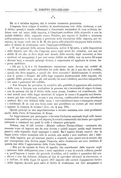 Il diritto finanziario rivista quindicinale di dottrina e giurisprudenza in materia d'imposte dirette e tasse sugli affari