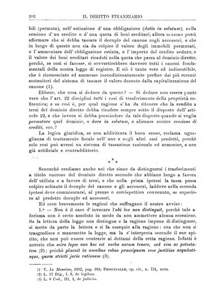 Il diritto finanziario rivista quindicinale di dottrina e giurisprudenza in materia d'imposte dirette e tasse sugli affari