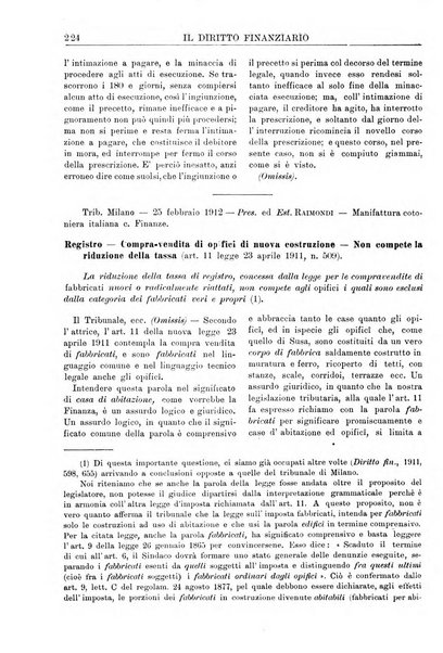 Il diritto finanziario rivista quindicinale di dottrina e giurisprudenza in materia d'imposte dirette e tasse sugli affari