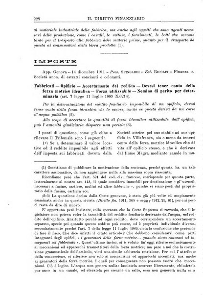 Il diritto finanziario rivista quindicinale di dottrina e giurisprudenza in materia d'imposte dirette e tasse sugli affari