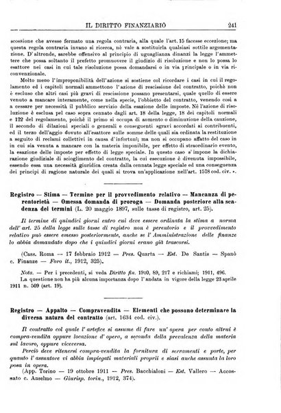 Il diritto finanziario rivista quindicinale di dottrina e giurisprudenza in materia d'imposte dirette e tasse sugli affari