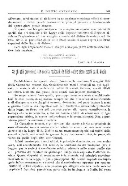 Il diritto finanziario rivista quindicinale di dottrina e giurisprudenza in materia d'imposte dirette e tasse sugli affari