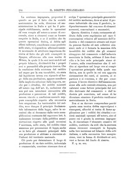 Il diritto finanziario rivista quindicinale di dottrina e giurisprudenza in materia d'imposte dirette e tasse sugli affari