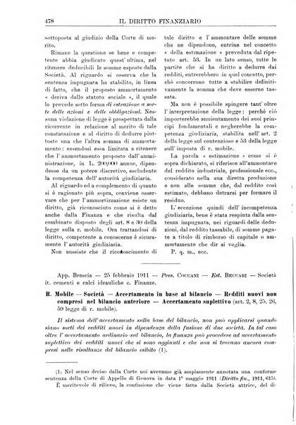 Il diritto finanziario rivista quindicinale di dottrina e giurisprudenza in materia d'imposte dirette e tasse sugli affari