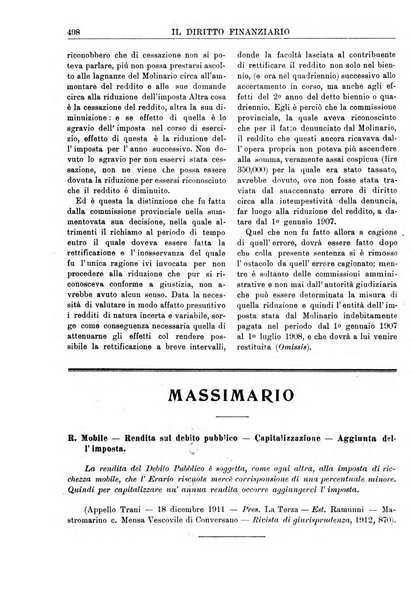 Il diritto finanziario rivista quindicinale di dottrina e giurisprudenza in materia d'imposte dirette e tasse sugli affari