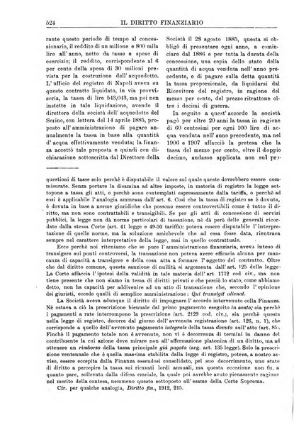 Il diritto finanziario rivista quindicinale di dottrina e giurisprudenza in materia d'imposte dirette e tasse sugli affari