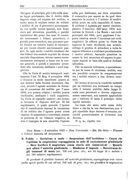 Il diritto finanziario rivista quindicinale di dottrina e giurisprudenza in materia d'imposte dirette e tasse sugli affari