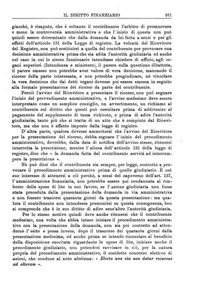 Il diritto finanziario rivista quindicinale di dottrina e giurisprudenza in materia d'imposte dirette e tasse sugli affari