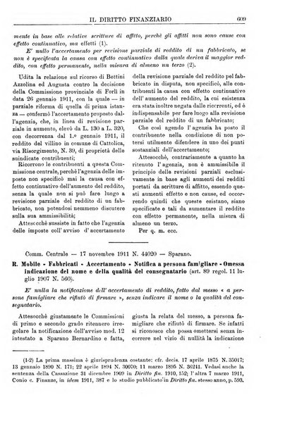 Il diritto finanziario rivista quindicinale di dottrina e giurisprudenza in materia d'imposte dirette e tasse sugli affari