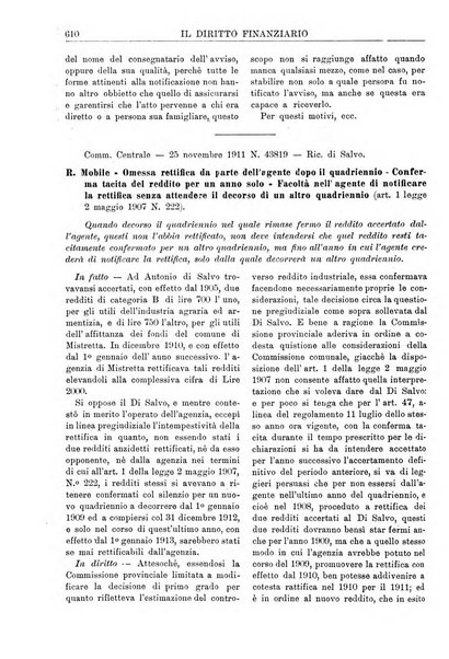 Il diritto finanziario rivista quindicinale di dottrina e giurisprudenza in materia d'imposte dirette e tasse sugli affari