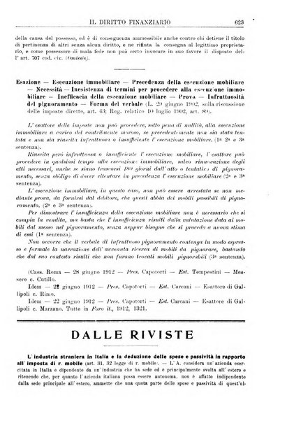 Il diritto finanziario rivista quindicinale di dottrina e giurisprudenza in materia d'imposte dirette e tasse sugli affari