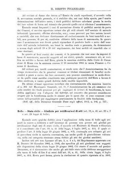 Il diritto finanziario rivista quindicinale di dottrina e giurisprudenza in materia d'imposte dirette e tasse sugli affari