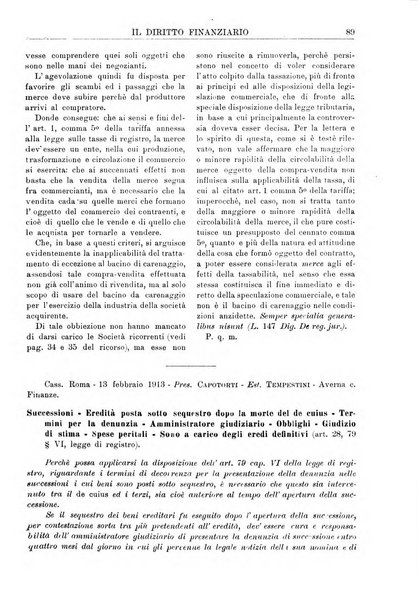 Il diritto finanziario rivista quindicinale di dottrina e giurisprudenza in materia d'imposte dirette e tasse sugli affari