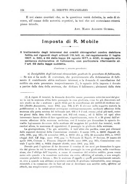 Il diritto finanziario rivista quindicinale di dottrina e giurisprudenza in materia d'imposte dirette e tasse sugli affari