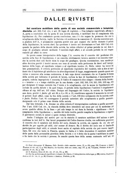 Il diritto finanziario rivista quindicinale di dottrina e giurisprudenza in materia d'imposte dirette e tasse sugli affari