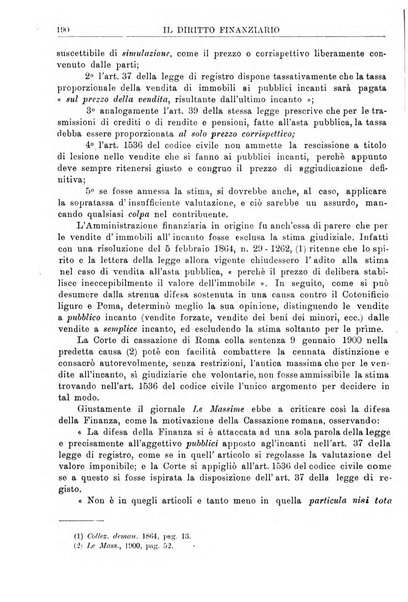 Il diritto finanziario rivista quindicinale di dottrina e giurisprudenza in materia d'imposte dirette e tasse sugli affari