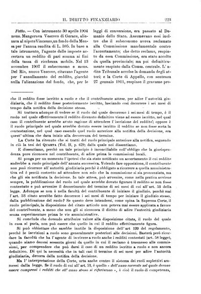 Il diritto finanziario rivista quindicinale di dottrina e giurisprudenza in materia d'imposte dirette e tasse sugli affari