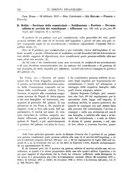 Il diritto finanziario rivista quindicinale di dottrina e giurisprudenza in materia d'imposte dirette e tasse sugli affari