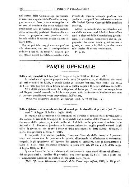 Il diritto finanziario rivista quindicinale di dottrina e giurisprudenza in materia d'imposte dirette e tasse sugli affari