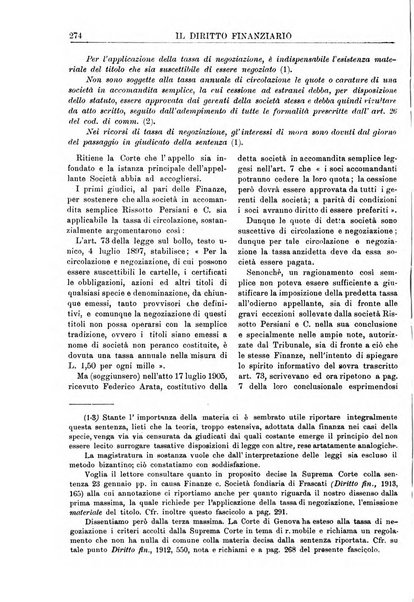 Il diritto finanziario rivista quindicinale di dottrina e giurisprudenza in materia d'imposte dirette e tasse sugli affari