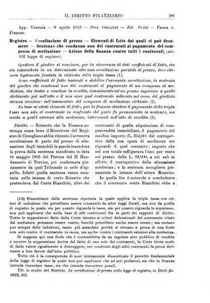 Il diritto finanziario rivista quindicinale di dottrina e giurisprudenza in materia d'imposte dirette e tasse sugli affari