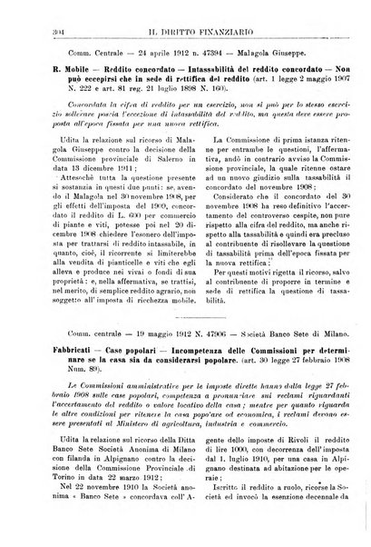 Il diritto finanziario rivista quindicinale di dottrina e giurisprudenza in materia d'imposte dirette e tasse sugli affari