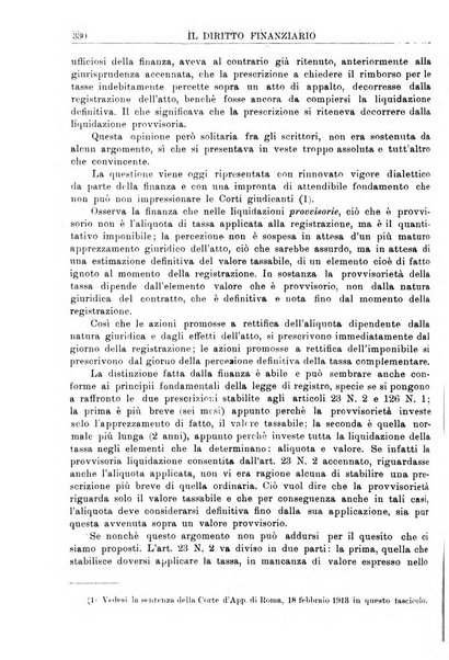 Il diritto finanziario rivista quindicinale di dottrina e giurisprudenza in materia d'imposte dirette e tasse sugli affari