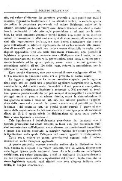 Il diritto finanziario rivista quindicinale di dottrina e giurisprudenza in materia d'imposte dirette e tasse sugli affari