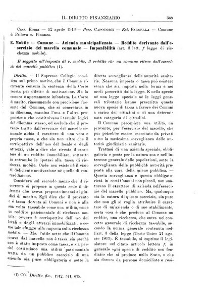 Il diritto finanziario rivista quindicinale di dottrina e giurisprudenza in materia d'imposte dirette e tasse sugli affari