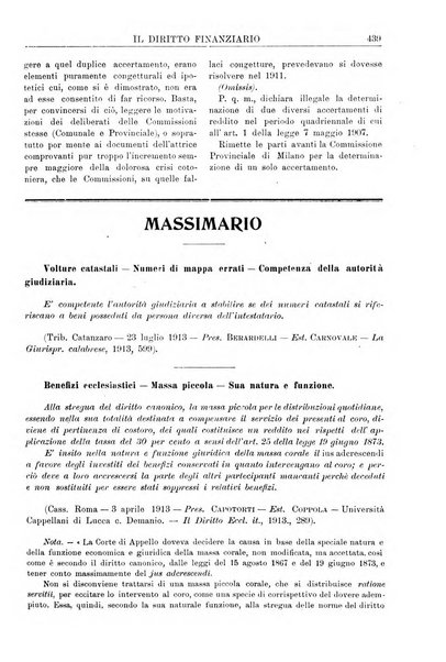 Il diritto finanziario rivista quindicinale di dottrina e giurisprudenza in materia d'imposte dirette e tasse sugli affari