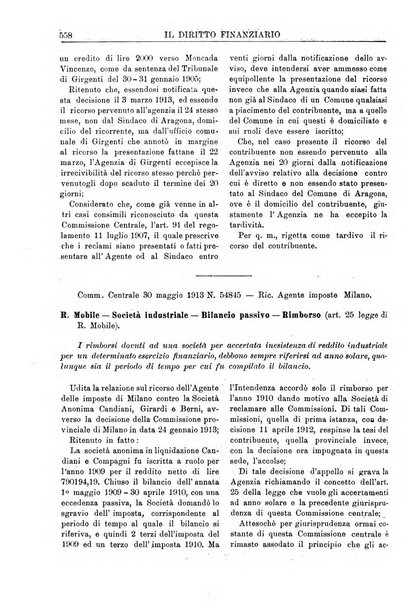 Il diritto finanziario rivista quindicinale di dottrina e giurisprudenza in materia d'imposte dirette e tasse sugli affari