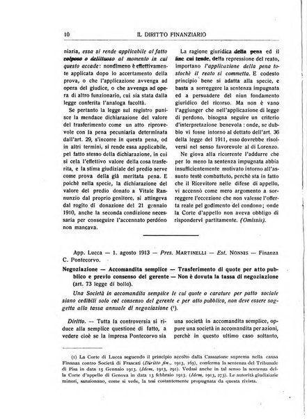 Il diritto finanziario rivista quindicinale di dottrina e giurisprudenza in materia d'imposte dirette e tasse sugli affari