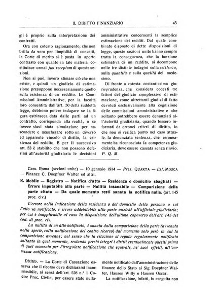 Il diritto finanziario rivista quindicinale di dottrina e giurisprudenza in materia d'imposte dirette e tasse sugli affari