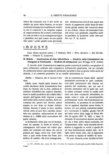 Il diritto finanziario rivista quindicinale di dottrina e giurisprudenza in materia d'imposte dirette e tasse sugli affari