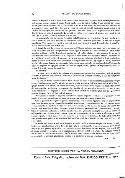 Il diritto finanziario rivista quindicinale di dottrina e giurisprudenza in materia d'imposte dirette e tasse sugli affari