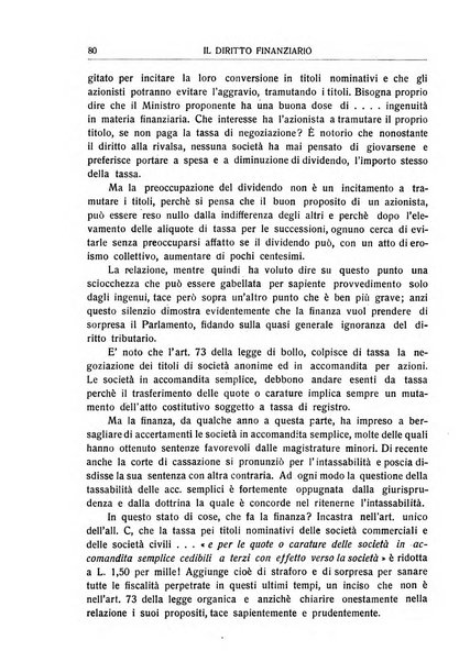 Il diritto finanziario rivista quindicinale di dottrina e giurisprudenza in materia d'imposte dirette e tasse sugli affari