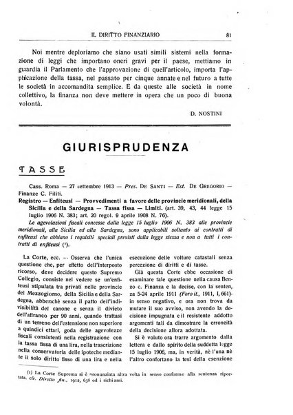 Il diritto finanziario rivista quindicinale di dottrina e giurisprudenza in materia d'imposte dirette e tasse sugli affari