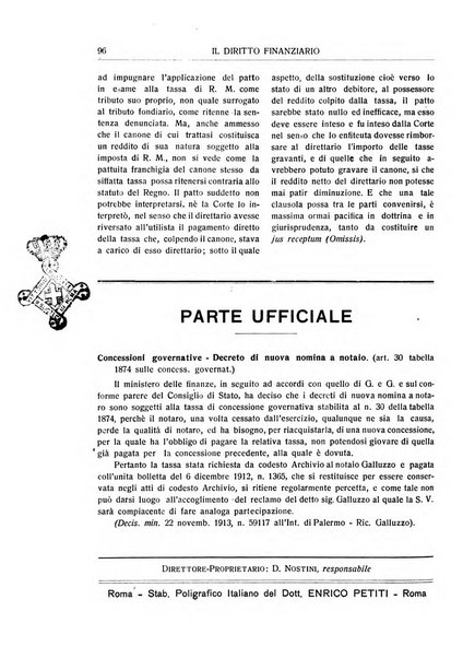 Il diritto finanziario rivista quindicinale di dottrina e giurisprudenza in materia d'imposte dirette e tasse sugli affari