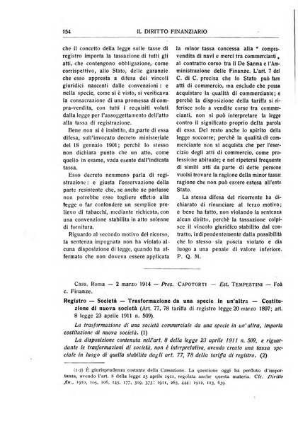 Il diritto finanziario rivista quindicinale di dottrina e giurisprudenza in materia d'imposte dirette e tasse sugli affari