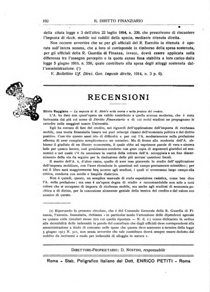 Il diritto finanziario rivista quindicinale di dottrina e giurisprudenza in materia d'imposte dirette e tasse sugli affari