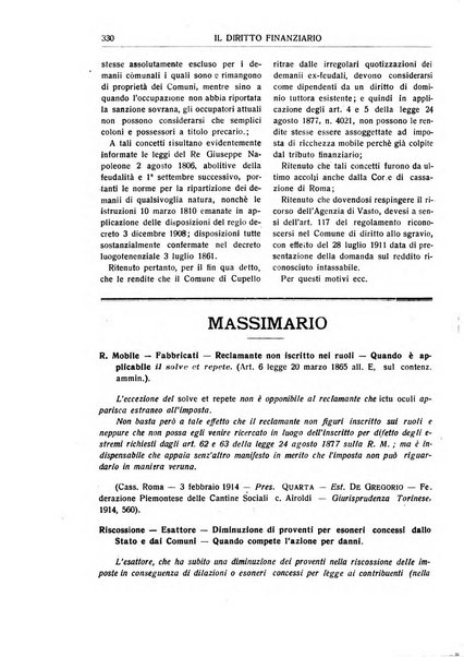 Il diritto finanziario rivista quindicinale di dottrina e giurisprudenza in materia d'imposte dirette e tasse sugli affari