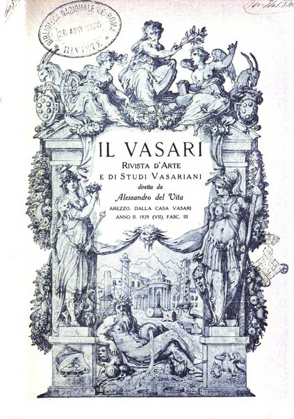 Il Vasari rivista d'arte e di studi vasariani