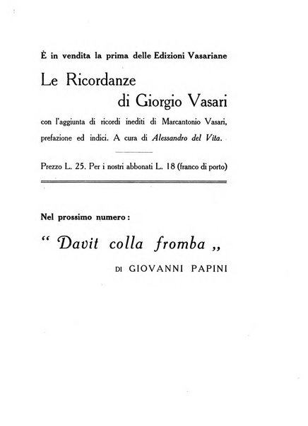 Il Vasari rivista d'arte e di studi vasariani